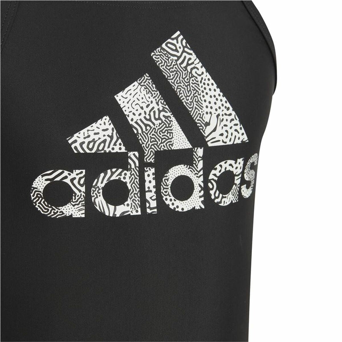 Swimsuit for Girls Adidas Big Logo Black-3