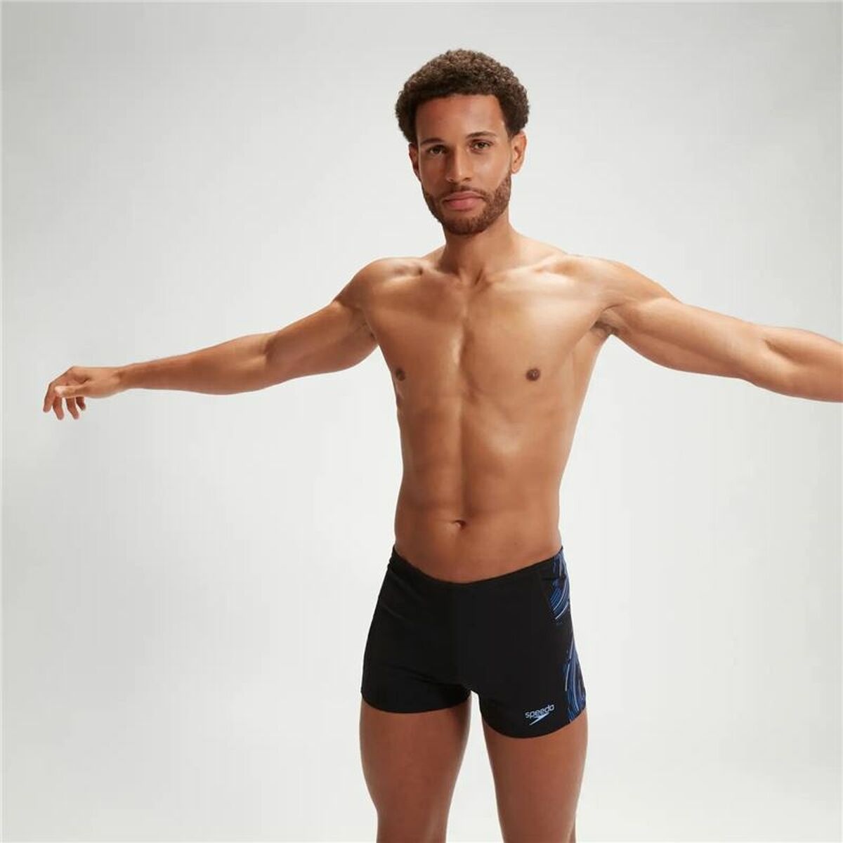 Men’s Bathing Costume Speedo Black-5