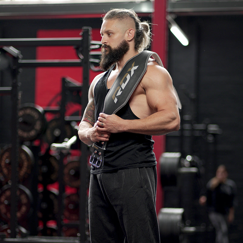 RDX 6 pouce CEINTURE DE MUSCULATION EN CUIR