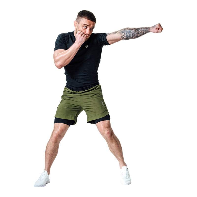 Shorts de compression 2-en-1 T16 MMA