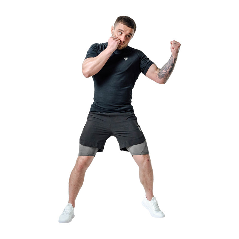 Shorts de compression 2-en-1 T16 MMA