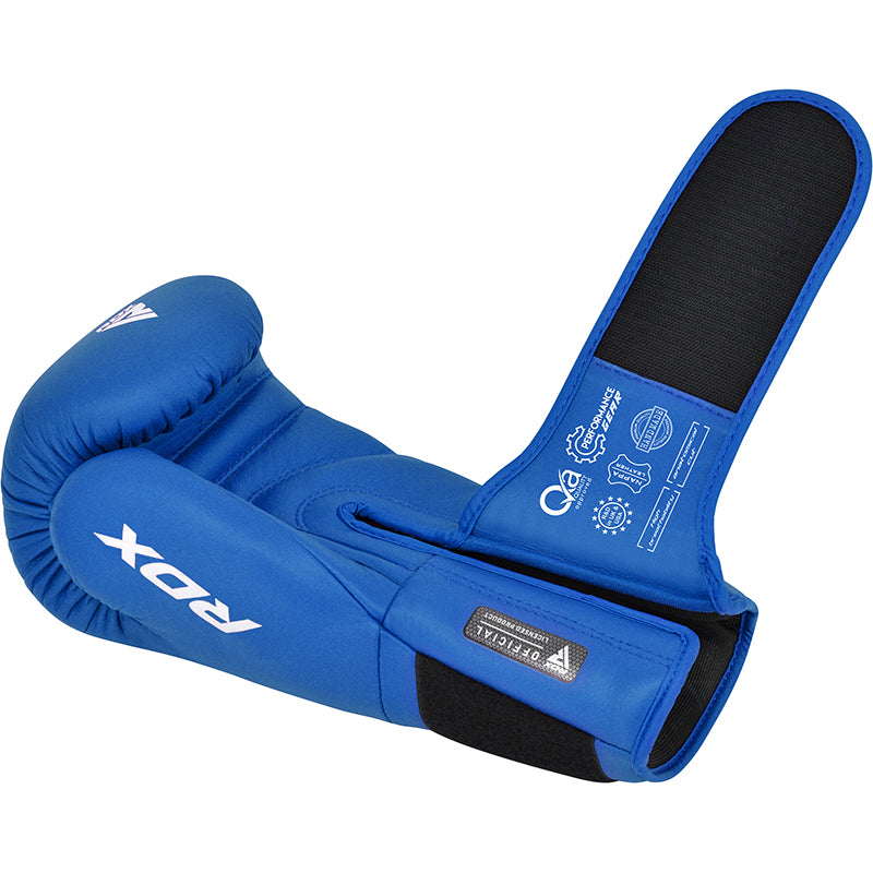 RDX Gants de boxe pour compétitions amateurs Bleu