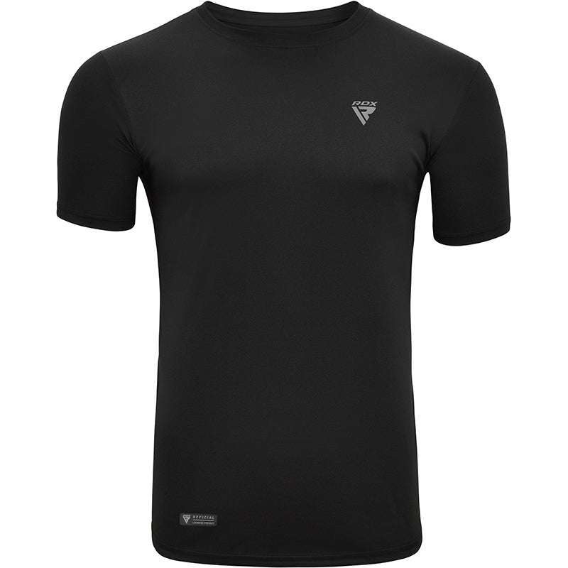 RDX T2 T-Shirt noir à manches courtes pour le sport
