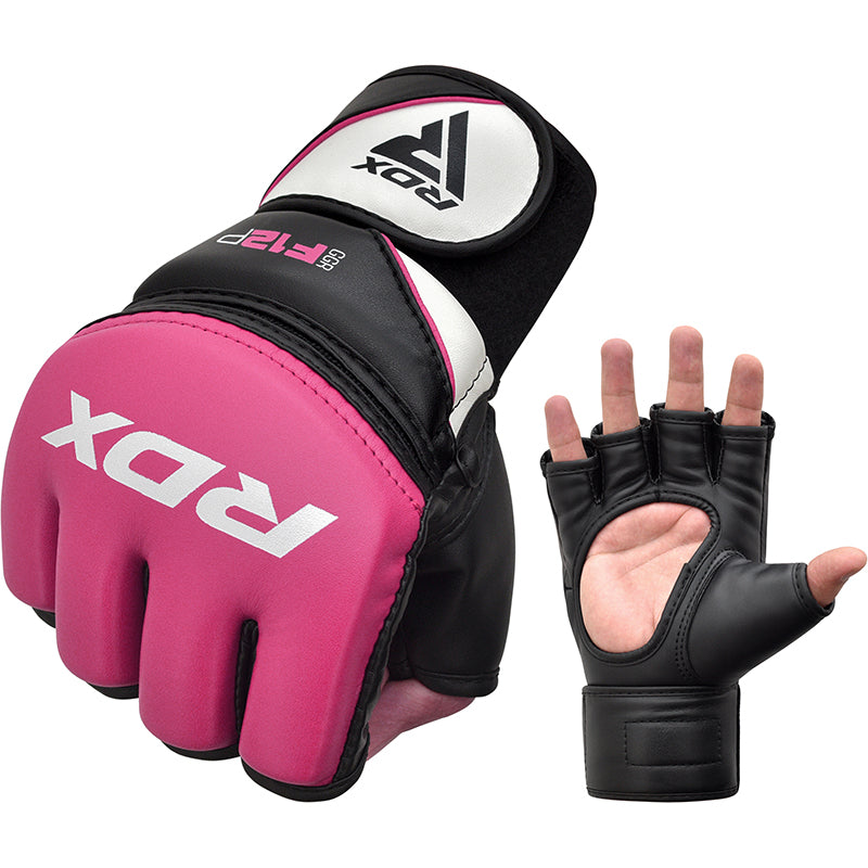 RDX F12 Femmes Rose MMA Gants de Grappling