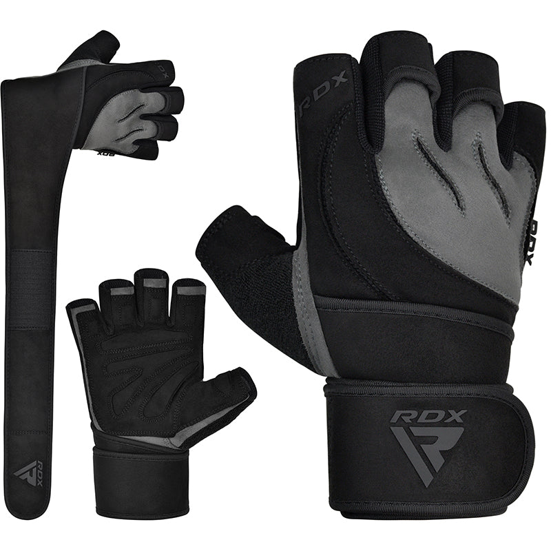 RDX L4 Gants Mitaines de Musculation Gants d'Haltérophilie