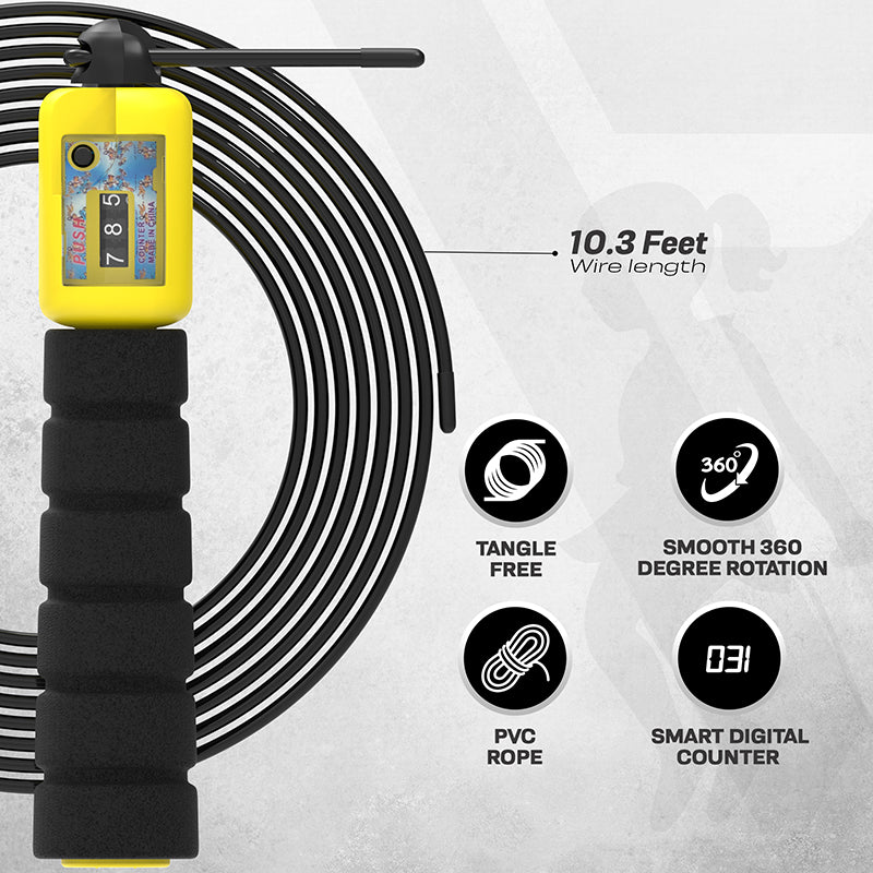 RDX FP Corde À Sauter Réglable De 3m10 Pour Enfants Avec Compteur