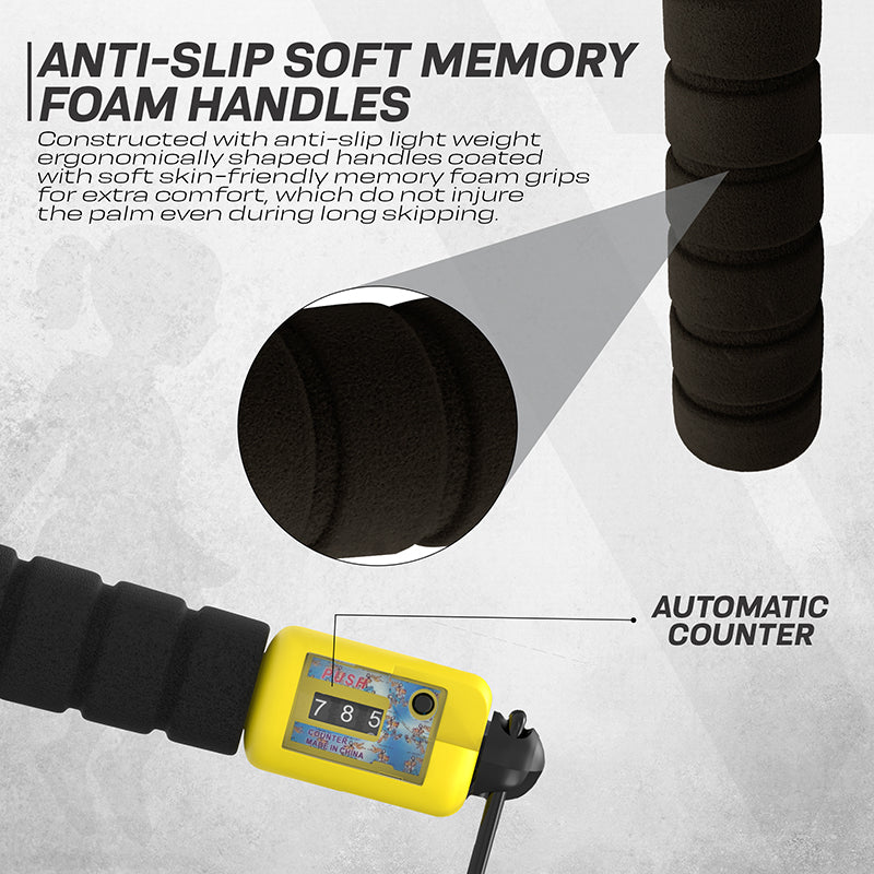 RDX FP Corde À Sauter Réglable De 3m10 Pour Enfants Avec Compteur