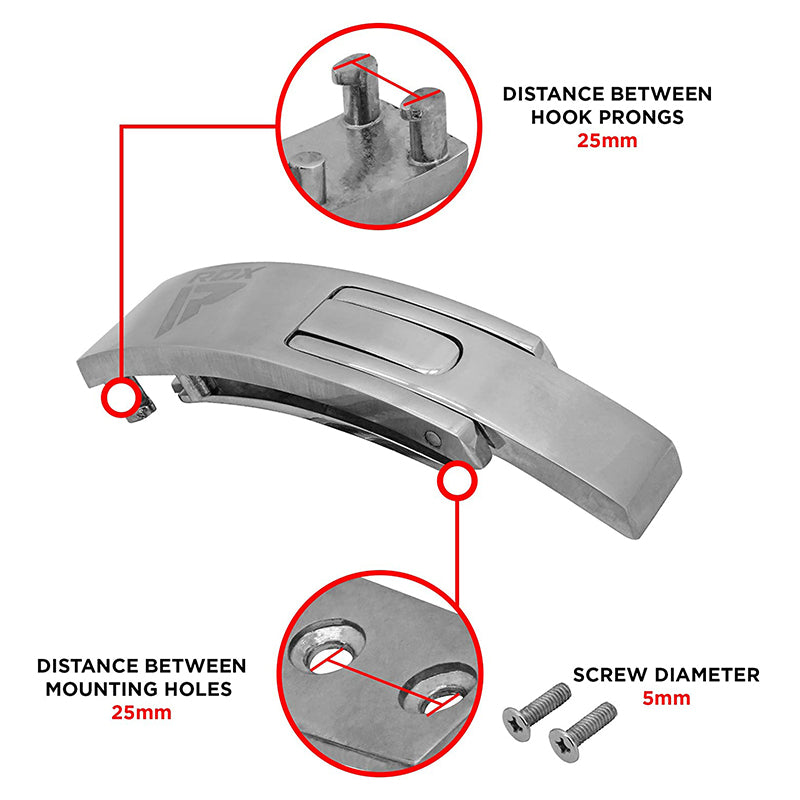 RDX T1 Boucle De Ceinture Haltérophilie En Acier Inoxydable