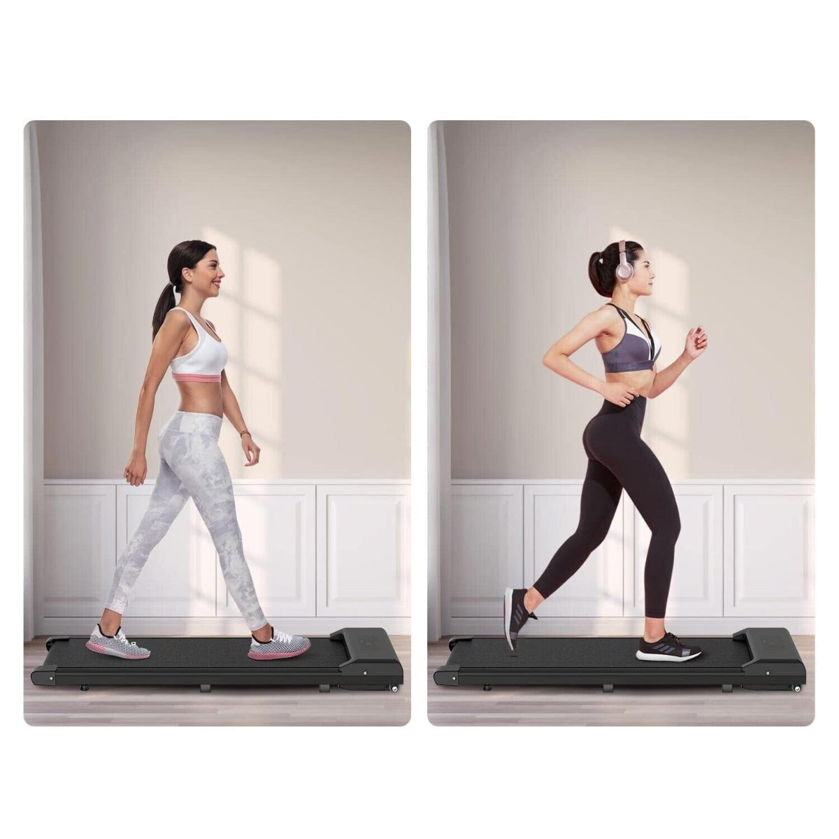 Tapis de course pliable avec télécommande