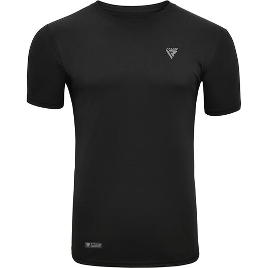 RDX T2 T-Shirt noir à manches courtes pour le sport