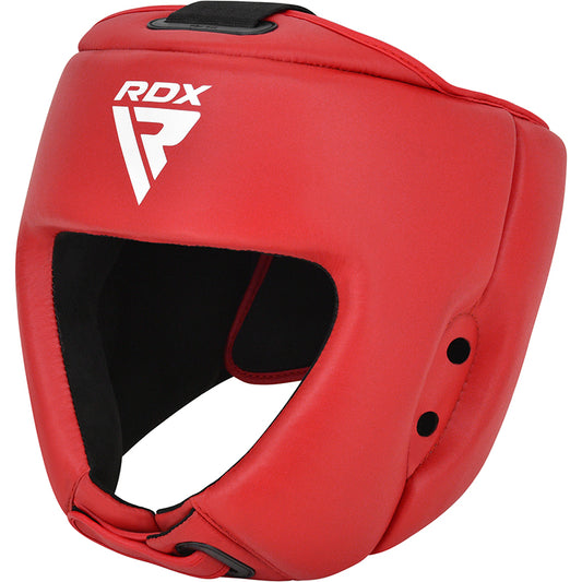 RDX Protège-tête en cuir IBA Approved Rouge