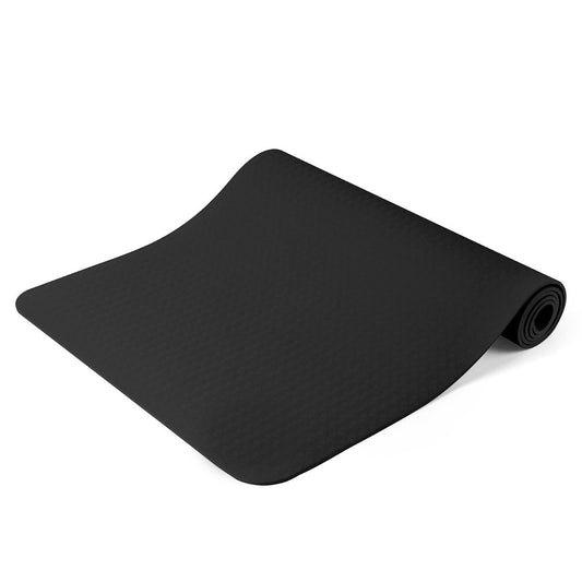 Tapis de yoga noir avec sac cadeau-0