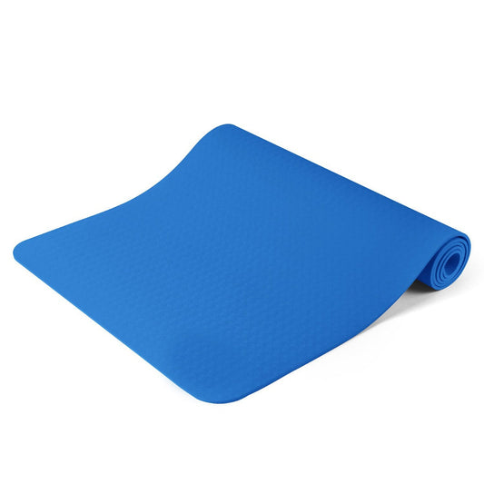 Tapis de yoga bleu avec sac cadeau-0
