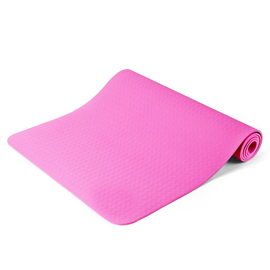 Tapis de yoga rose avec sac cadeau-0
