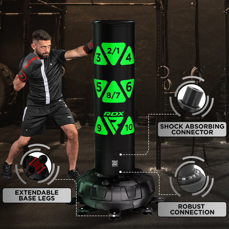 RDX KT Ronin Ensemble 2-en-1 Vert Sac de Boxe d'1m83 avec Cibles & Gants