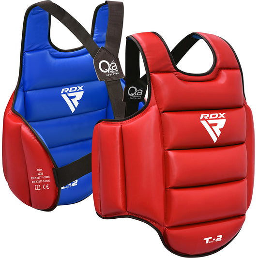 RDX T2 CE Plastron Pour le Karaté Certifié Protège Poitrine Rembourré